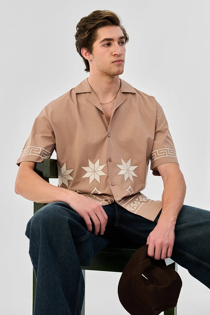 سنيتش Embroidery Box Fit Shirt